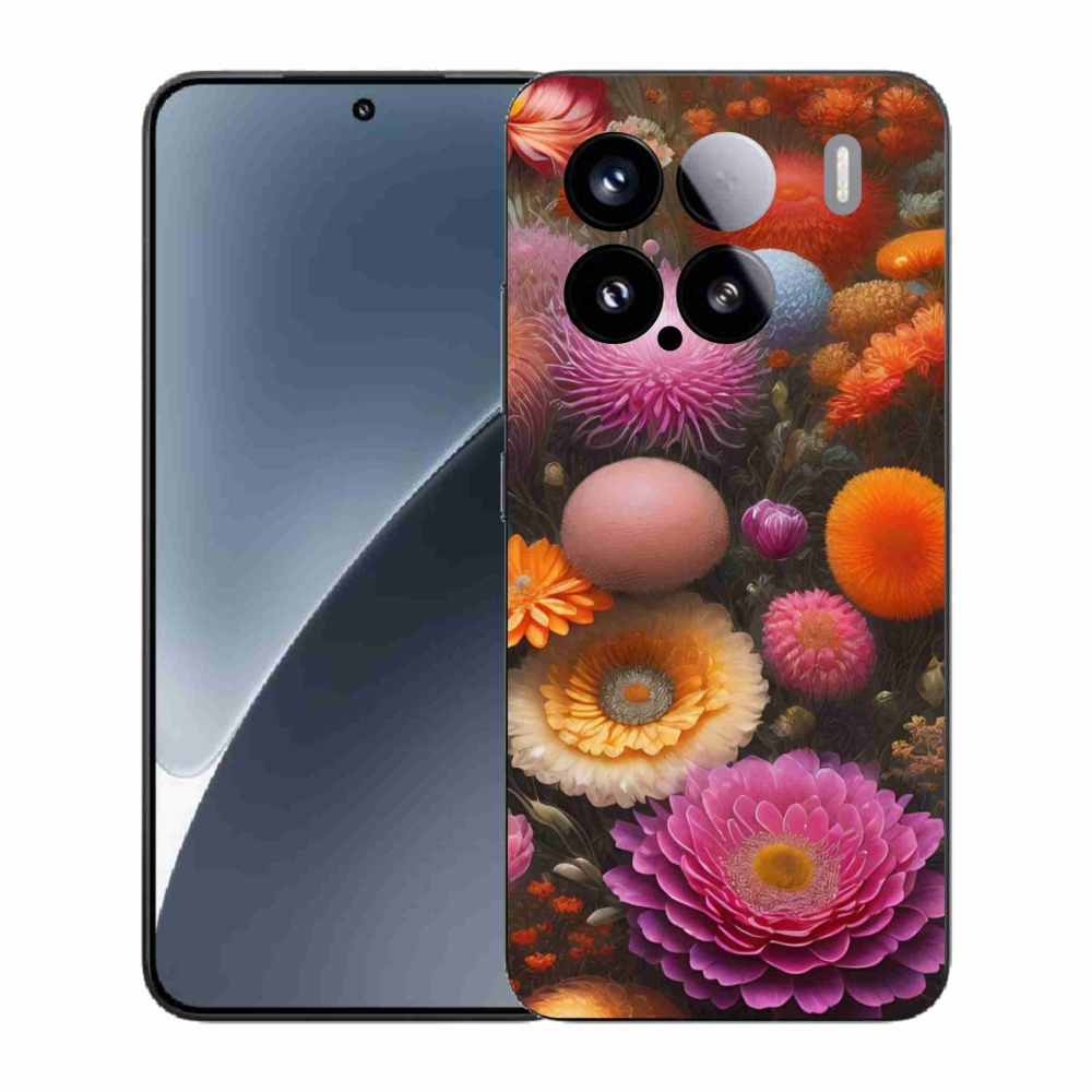 Gélový kryt mmCase na Xiaomi 15 - kvetinová kompozícia