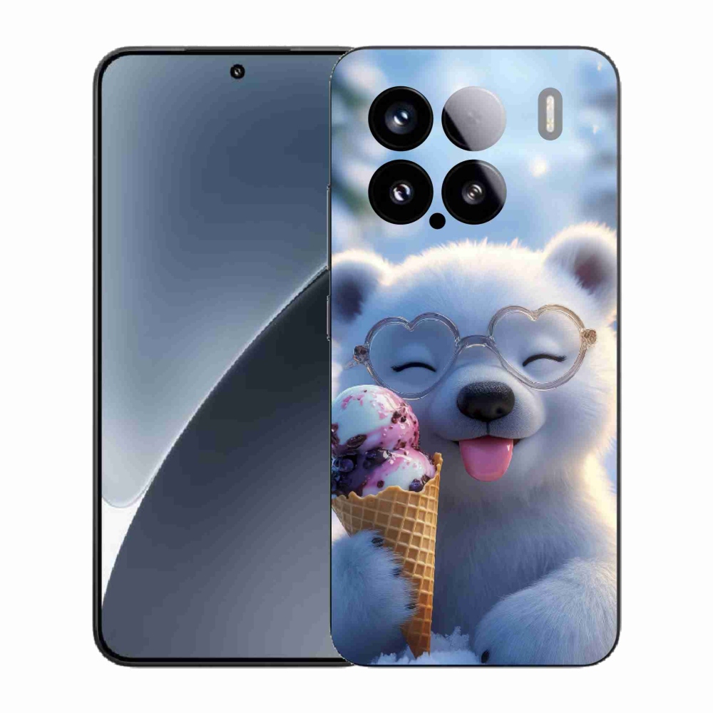 Gélový kryt mmCase na Xiaomi 15 - medvedík so zmrzlinou