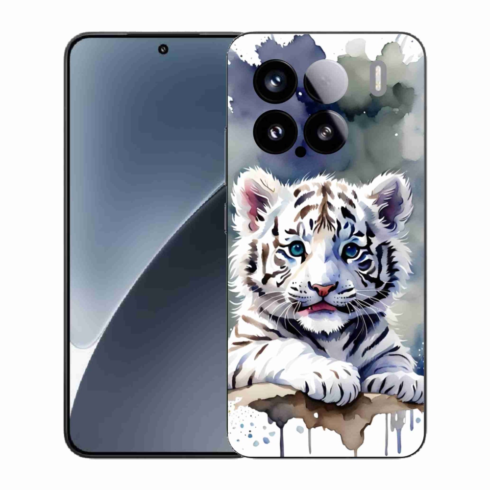 Gélový kryt mmCase na Xiaomi 15 - mláďa bieleho tigra