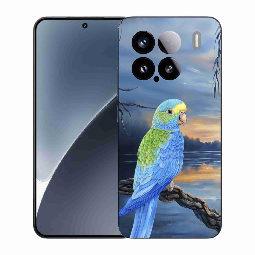 Gélový kryt mmCase na Xiaomi 15 - modrý papagáj