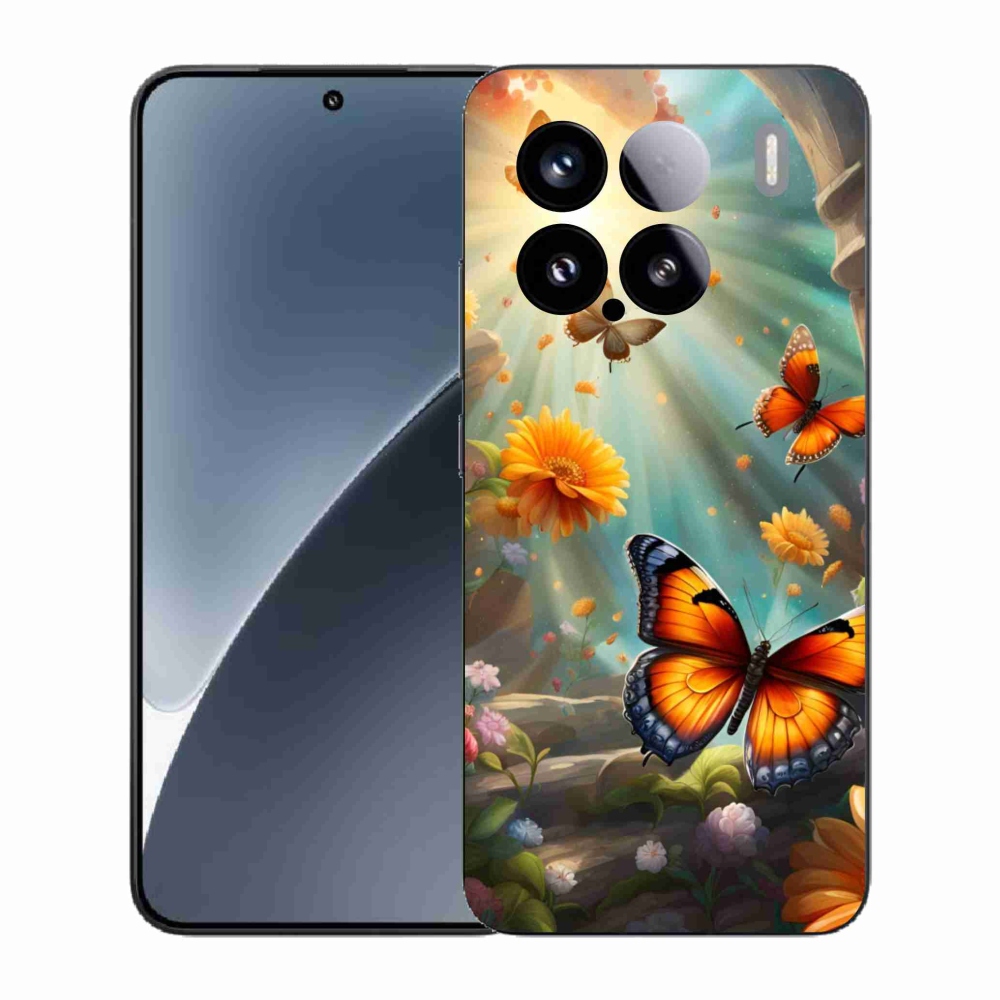 Gélový kryt mmCase na Xiaomi 15 - motýlia záhrada 2