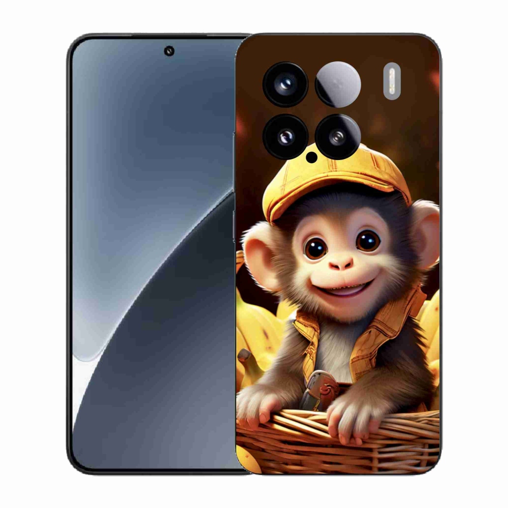 Gélový kryt mmCase na Xiaomi 15 - opice v košíku