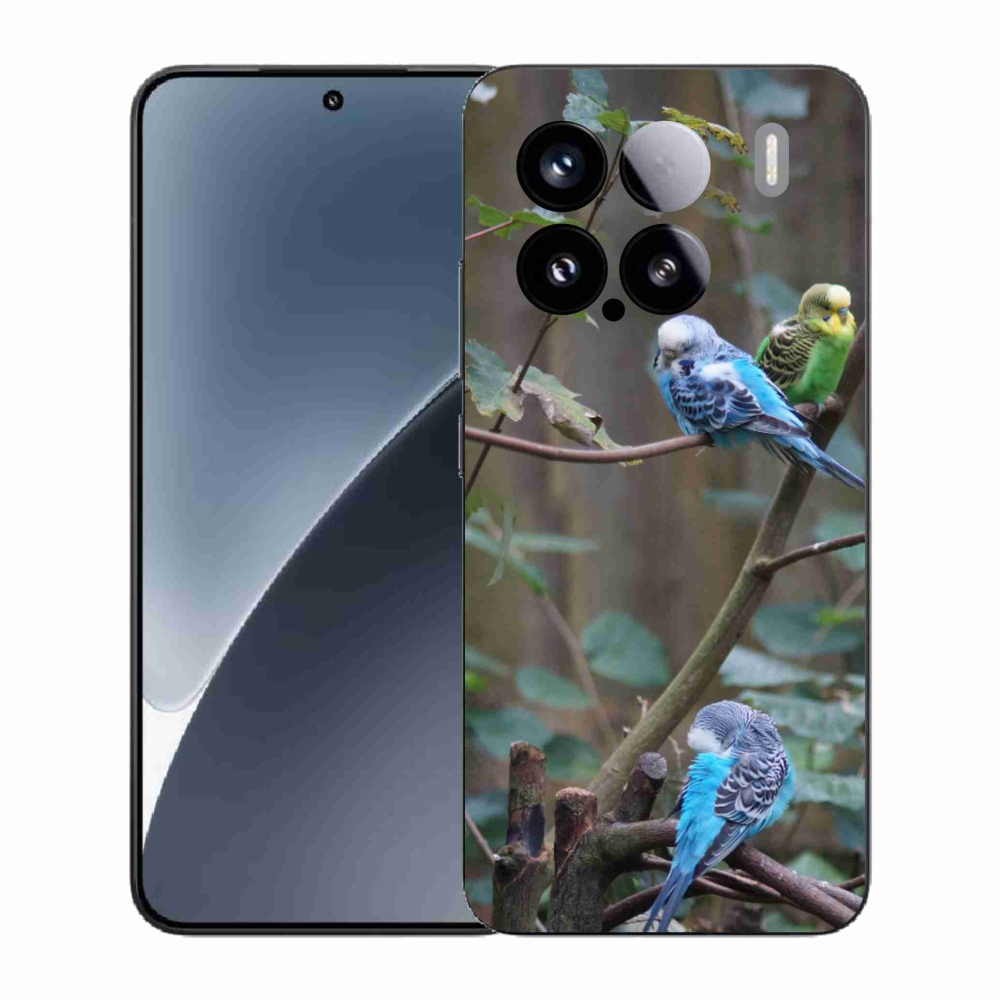 Gélový kryt mmCase na Xiaomi 15 - papagáje na vetve
