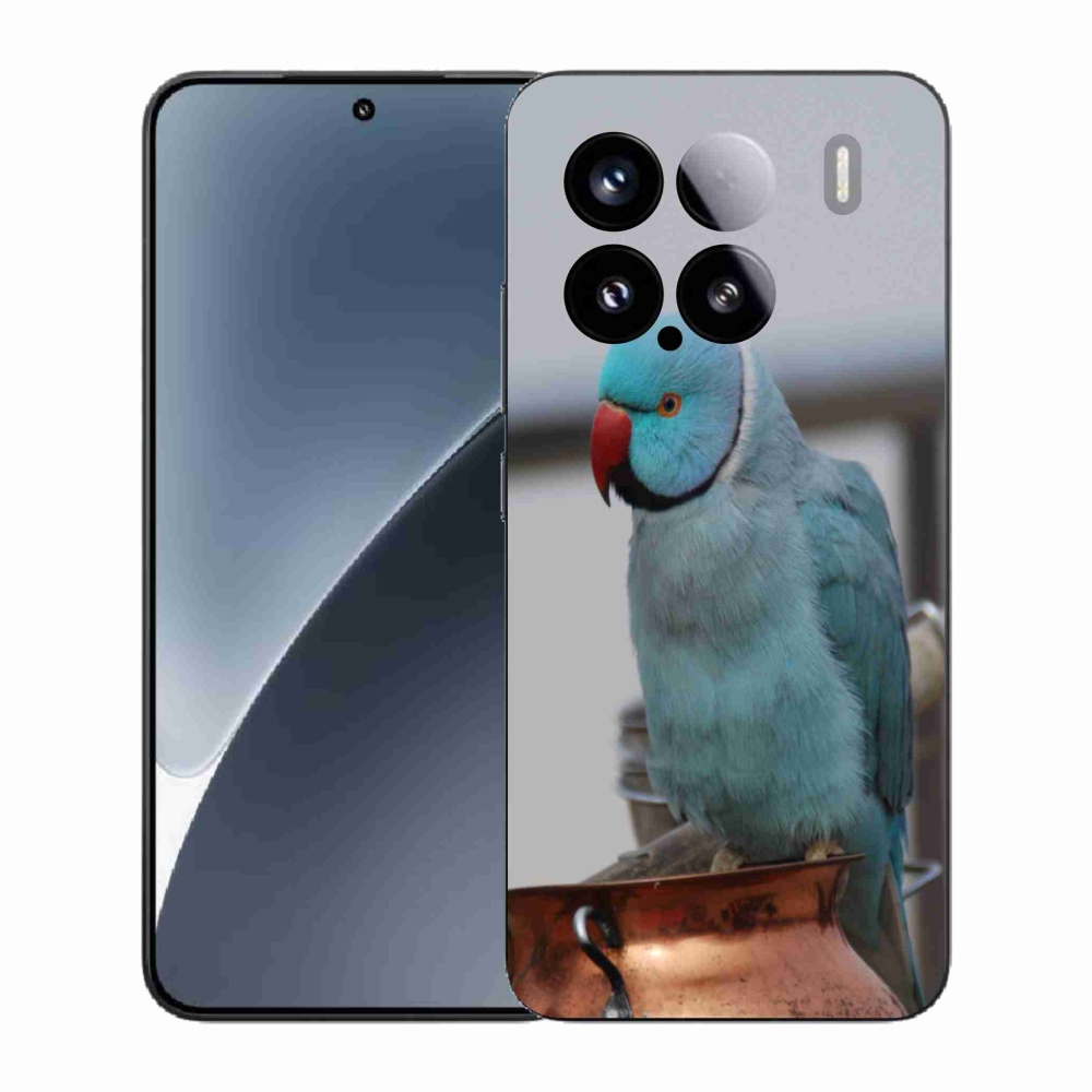 Gélový kryt mmCase na Xiaomi 15 - papagáj Alexandr modrý