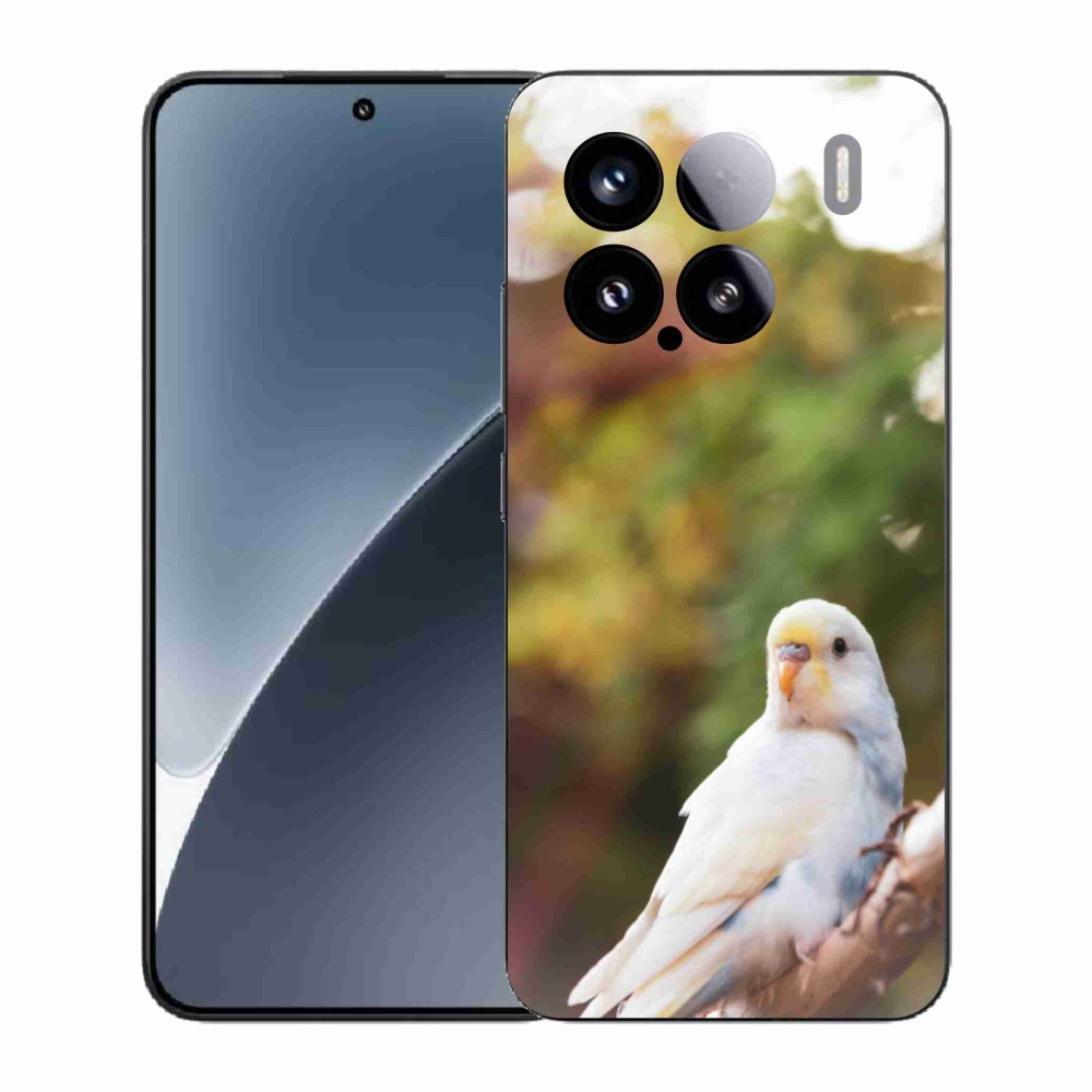 Gélový kryt mmCase na Xiaomi 15 - papagáj andulka biela