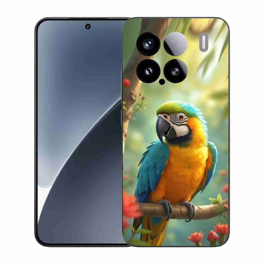 Gélový kryt mmCase na Xiaomi 15 - papagáj ara modrožltá