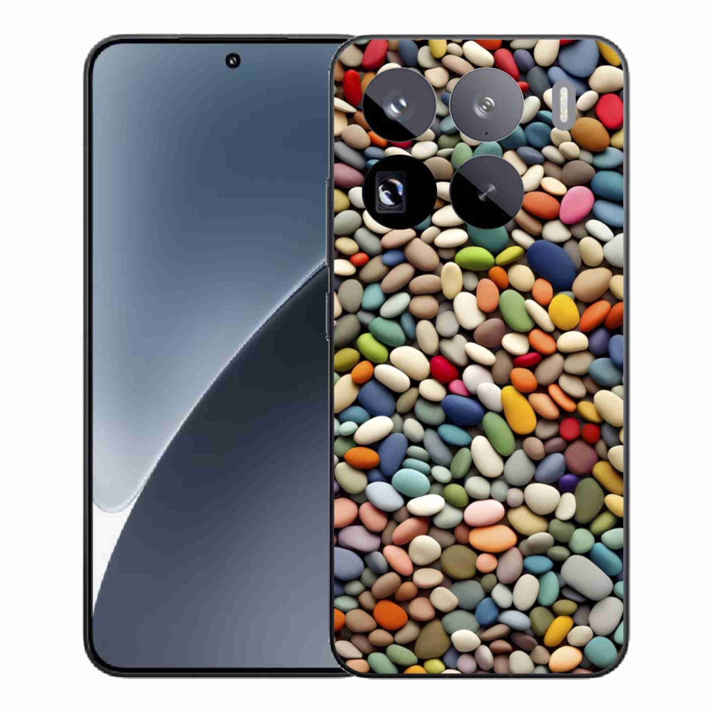 Gélový kryt mmCase na Xiaomi 15 Pro - farebné kamienky 2