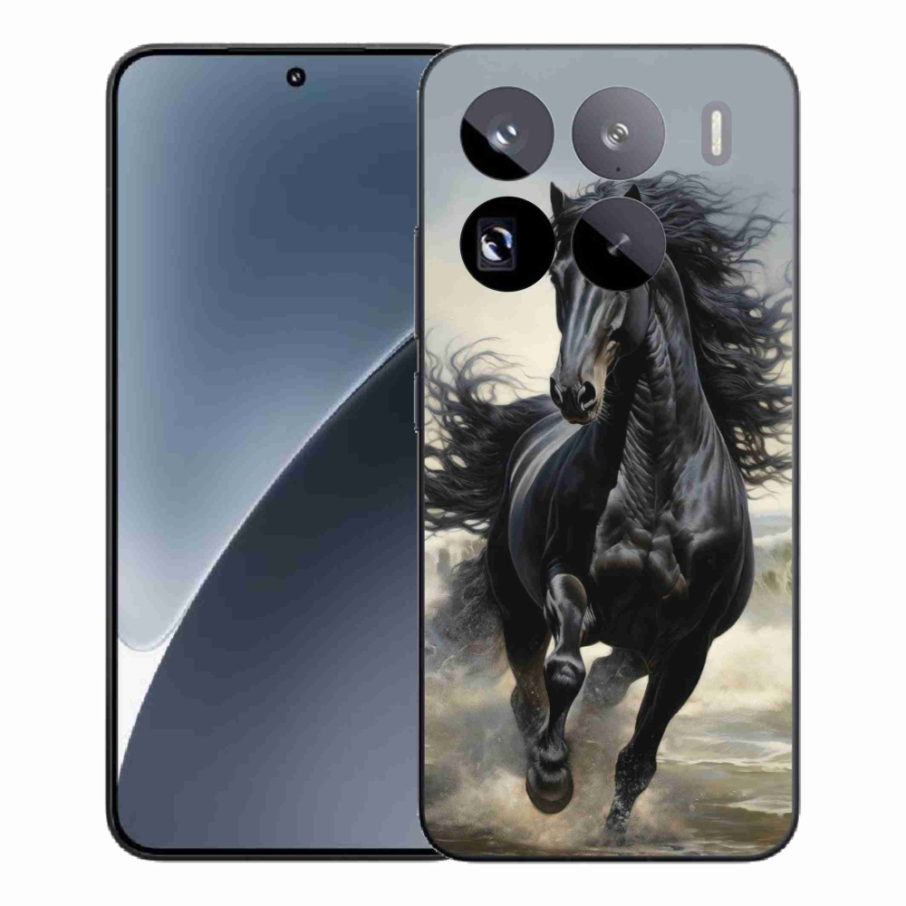 Gélový kryt mmCase na Xiaomi 15 Pro - bežiaci čierny kôň
