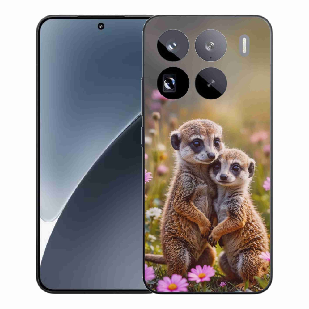 Gélový kryt mmCase na Xiaomi 15 Pro - biela myš na vetve