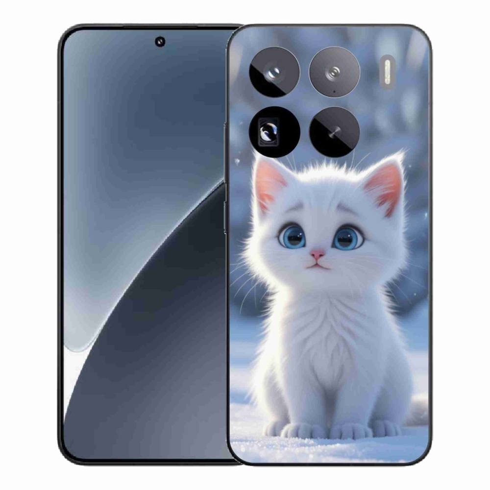 Gélový kryt mmCase na Xiaomi 15 Pro - biele mačiatko 3