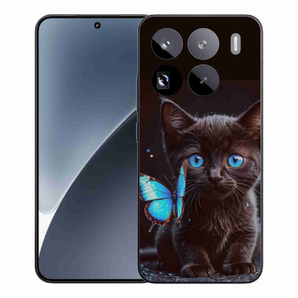 Gélový kryt mmCase na Xiaomi 15 Pro - čierne mačiatko 3