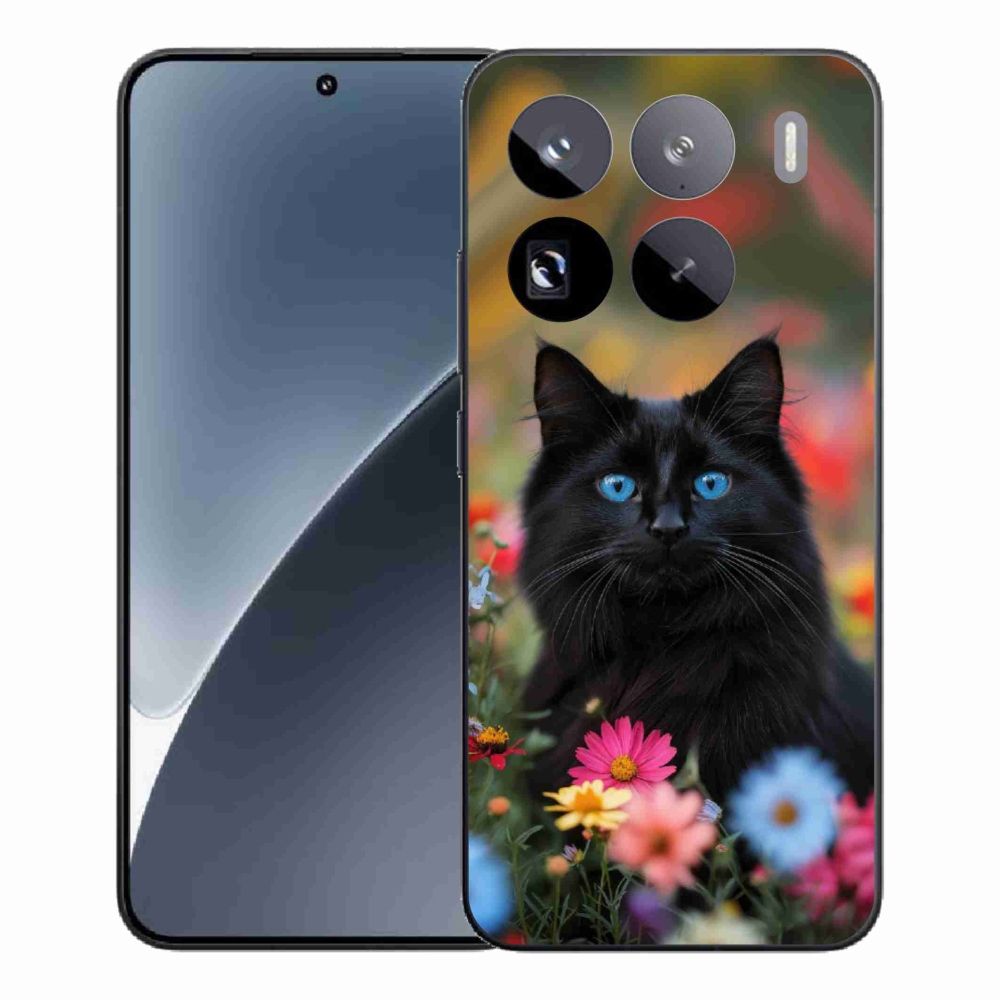Gélový kryt mmCase na Xiaomi 15 Pro - čierne mačiatko 4