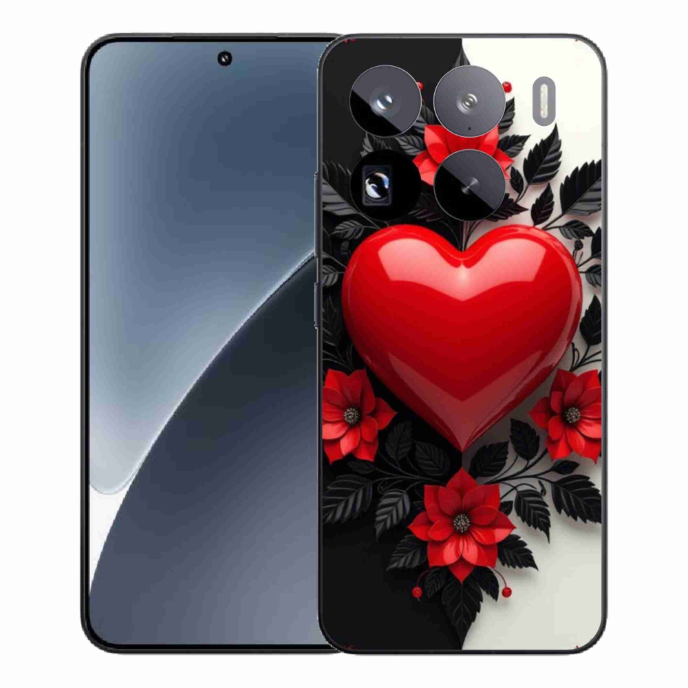 Gélový kryt mmCase na Xiaomi 15 Pro - červené srdce