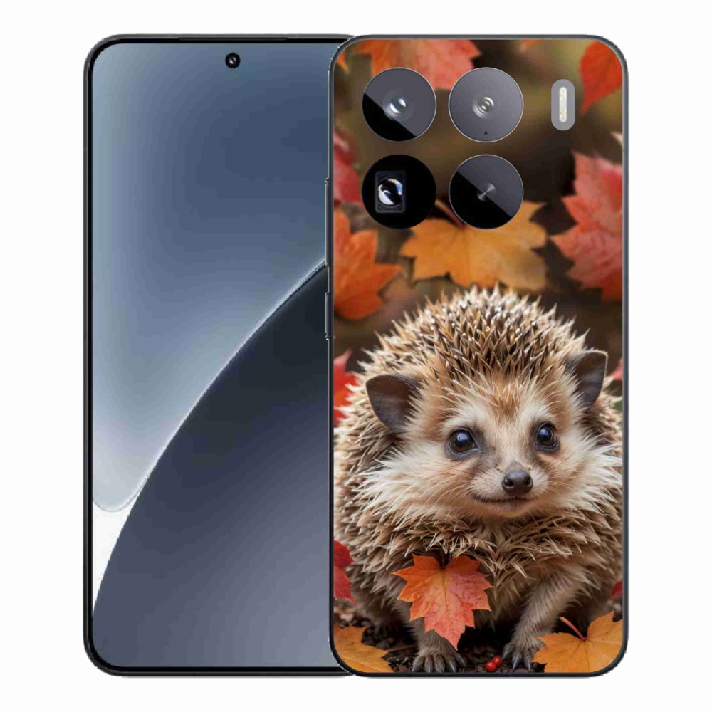 Gélový kryt mmCase na Xiaomi 15 Pro - ježko v lístí