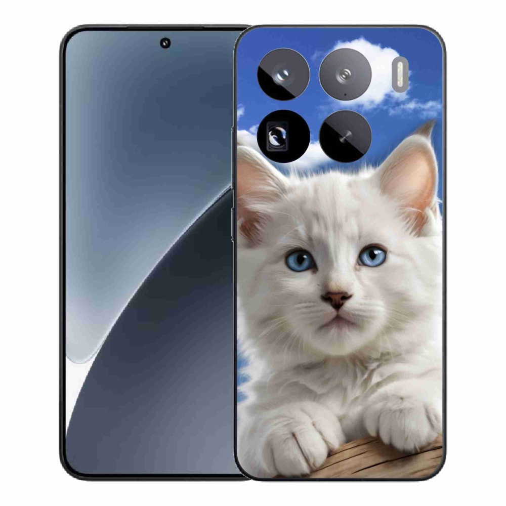 Gélový kryt mmCase na Xiaomi 15 Pro - mačiatko a oblaky