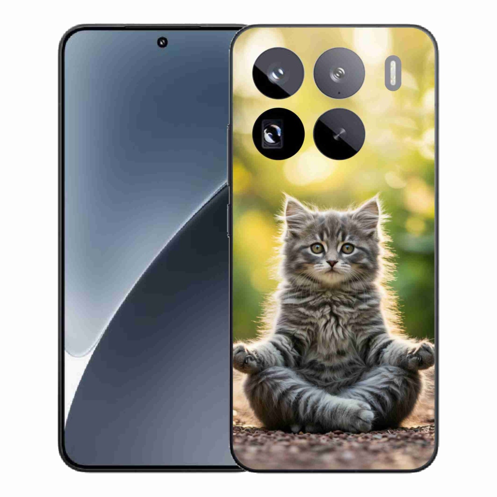 Gélový kryt mmCase na Xiaomi 15 Pro - meditujúce mačiatko