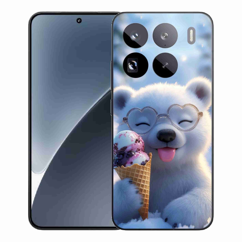 Gélový kryt mmCase na Xiaomi 15 Pro - medvedík so zmrzlinou