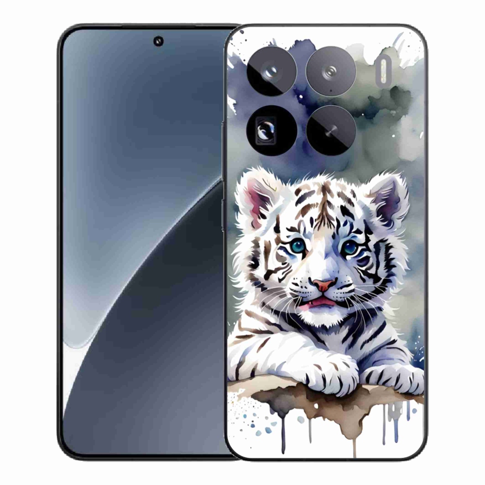 Gélový kryt mmCase na Xiaomi 15 Pro - mláďa bieleho tigra