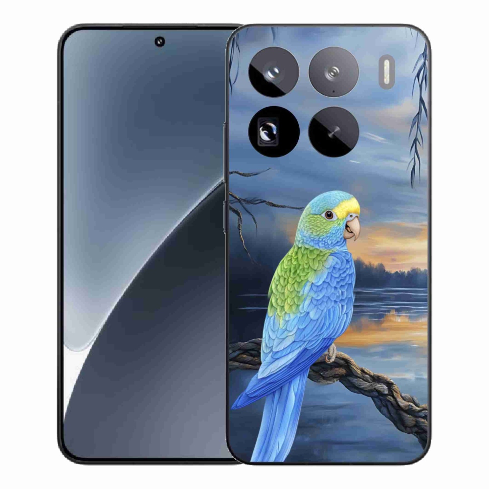 Gélový kryt mmCase na Xiaomi 15 Pro - modrý papagáj