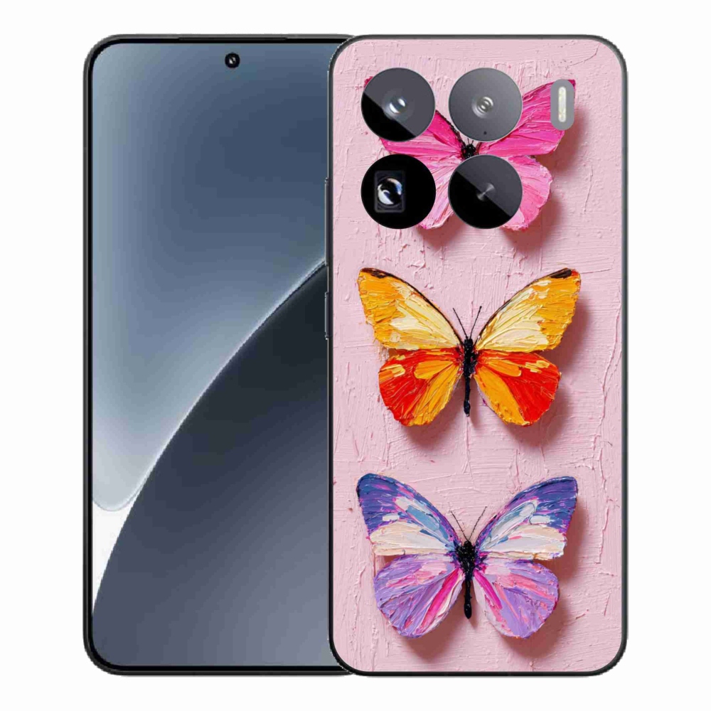 Gélový kryt mmCase na Xiaomi 15 Pro - motýlia trojica