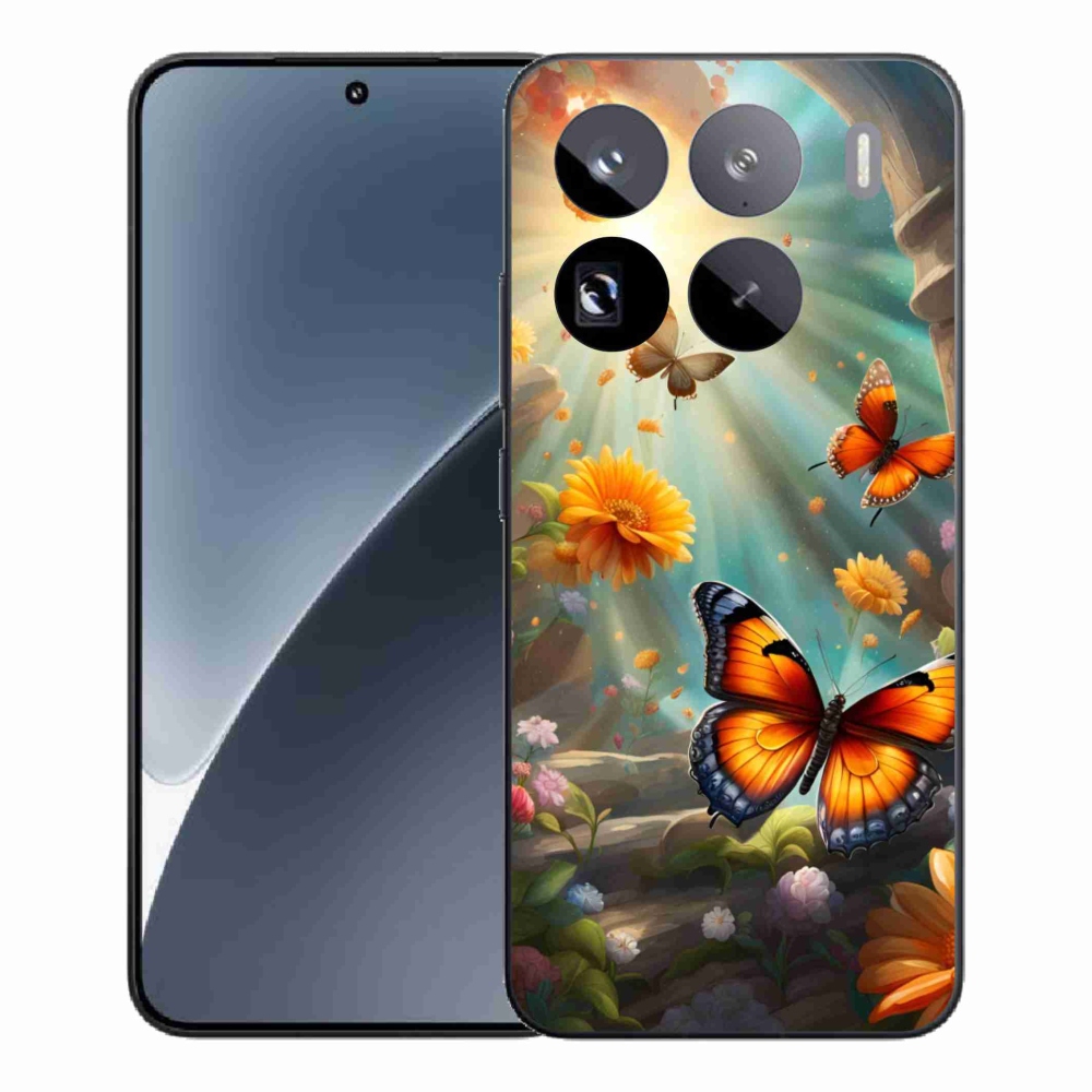 Gélový kryt mmCase na Xiaomi 15 Pro - motýlia záhrada 2