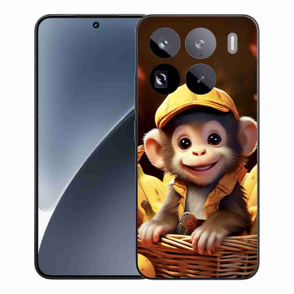 Gélový kryt mmCase na Xiaomi 15 Pro - opice v košíku
