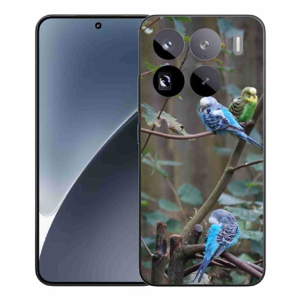 Gélový kryt mmCase na Xiaomi 15 Pro - papagáje na vetve