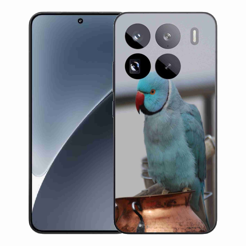 Gélový kryt mmCase na Xiaomi 15 Pro - papagáj alexander modrý
