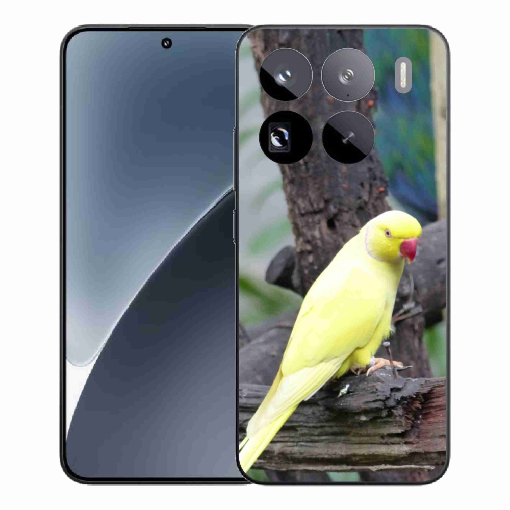 Gélový kryt mmCase na Xiaomi 15 Pro - papagáj alexander žltý