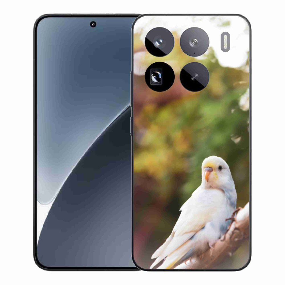 Gélový kryt mmCase na Xiaomi 15 Pro - papagáj andulka biela