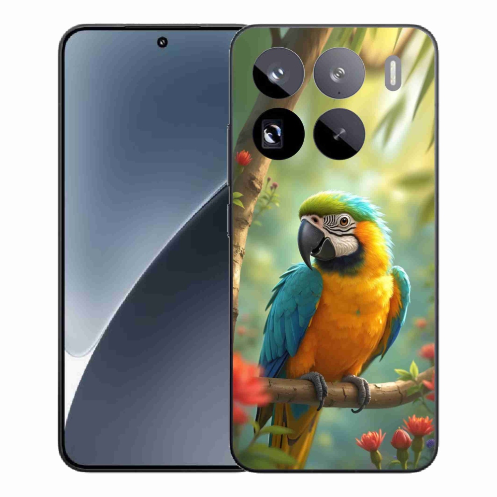 Gélový kryt mmCase na Xiaomi 15 Pro - papagáj ara modrožltá