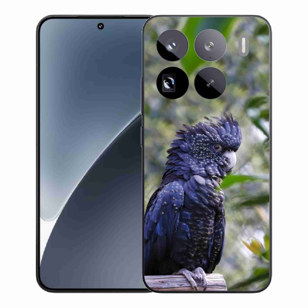 Gélový kryt mmCase na Xiaomi 15 Pro - papagáj kakadu čierny