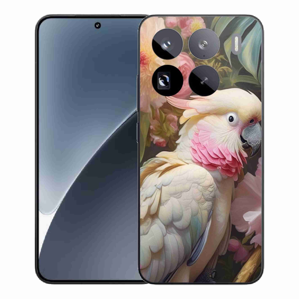 Gélový kryt mmCase na Xiaomi 15 Pro - papagáj kakadu ružový 2
