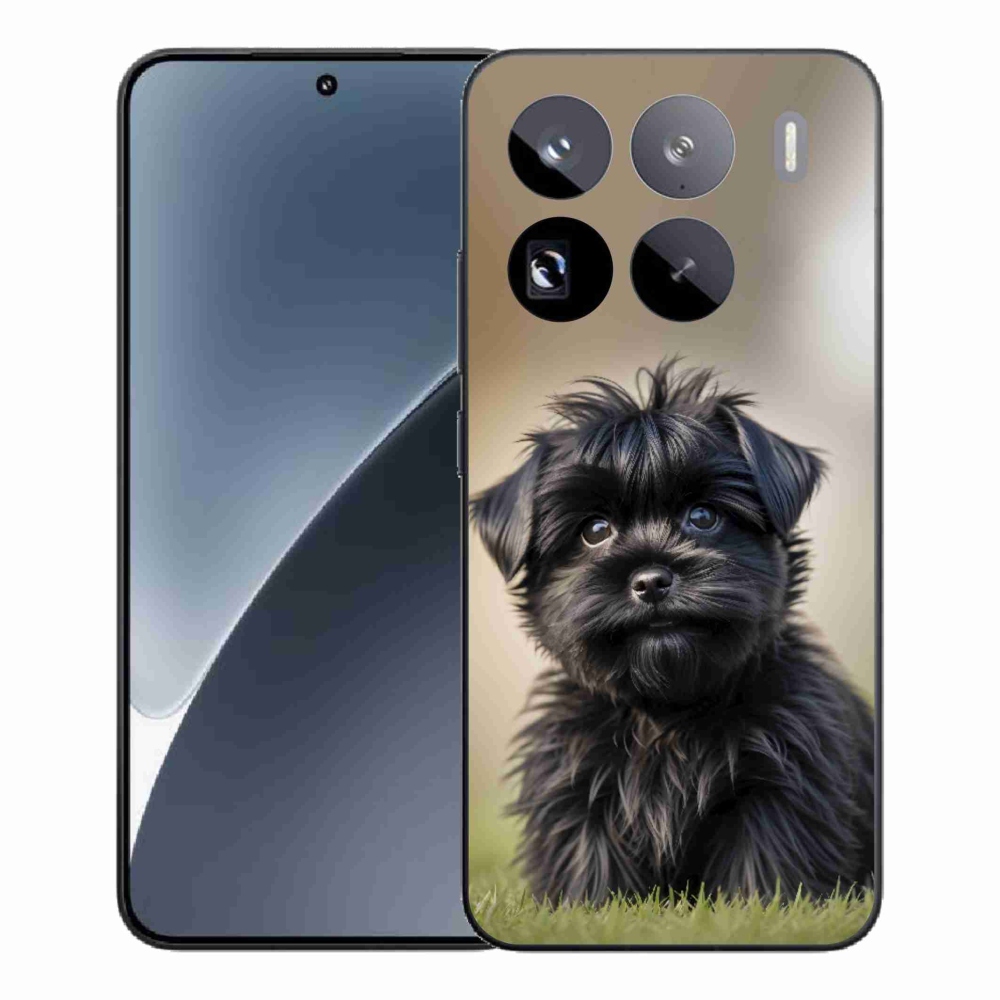 Gélový kryt mmCase na Xiaomi 15 Pro - roztomilý čierny psík