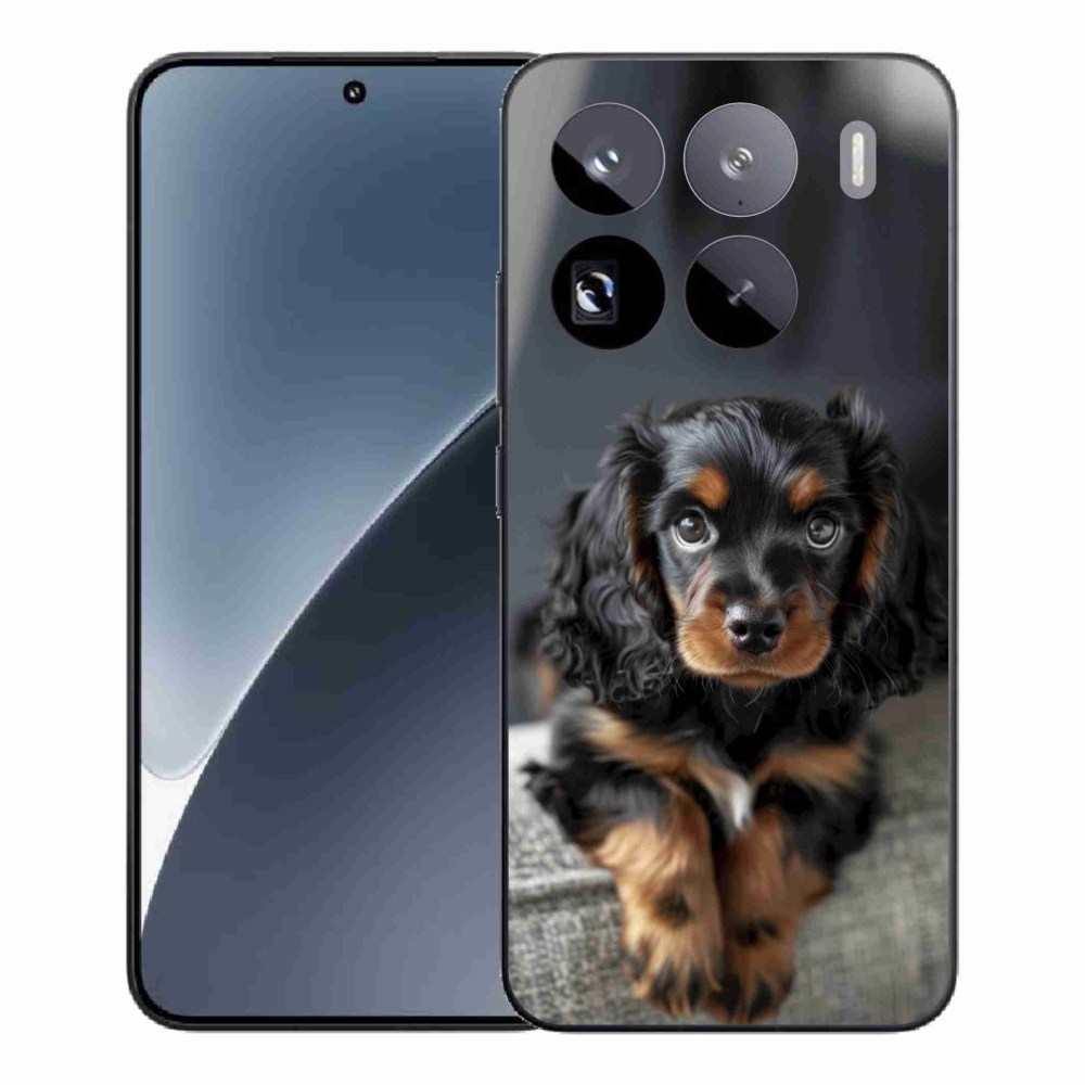Gélový kryt mmCase na Xiaomi 15 Pro - roztomilý dlhosrstý jazvečík