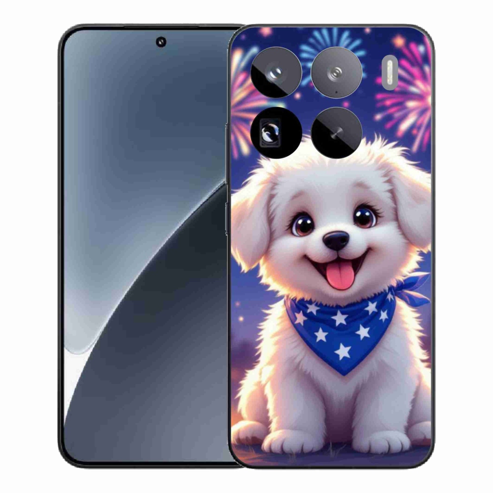 Gélový kryt mmCase na Xiaomi 15 Pro - slávnostné šteňa