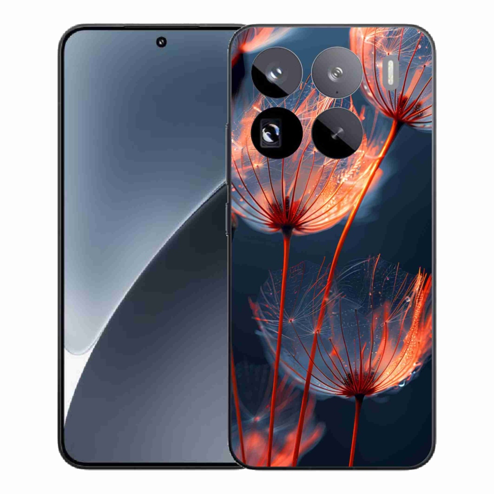 Gélový kryt mmCase na Xiaomi 15 Pro - svetielkujúce páperie