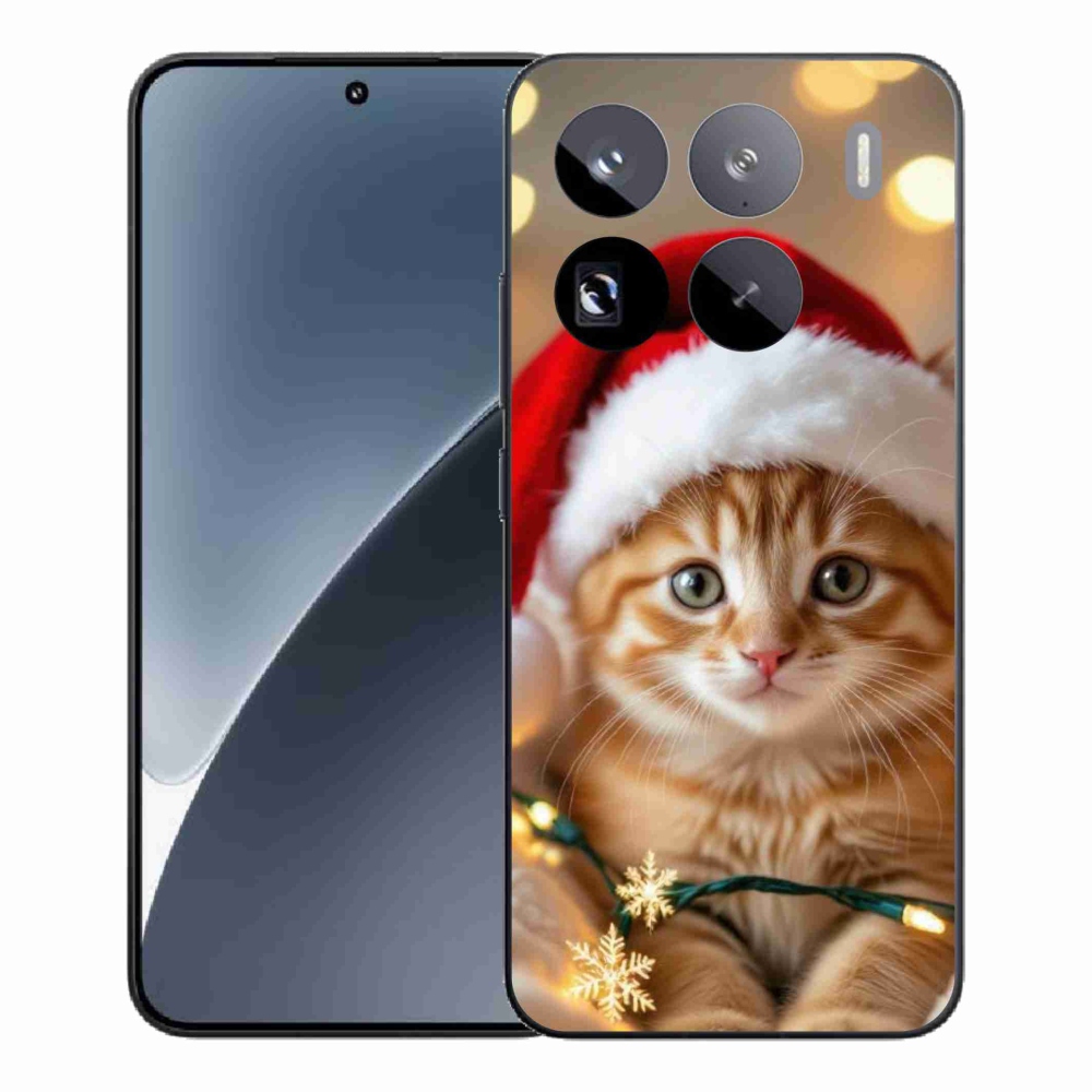 Gélový kryt mmCase na Xiaomi 15 Pro - vianočné mačiatko