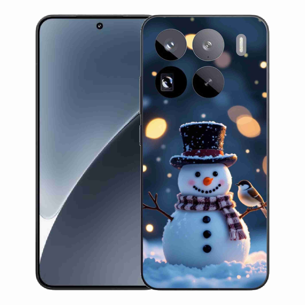 Gélový kryt mmCase na Xiaomi 15 Pro - vianočný snehuliak