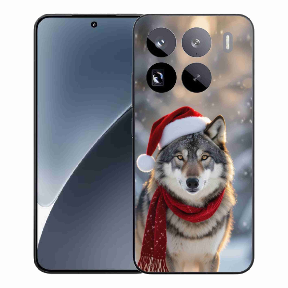 Gélový kryt mmCase na Xiaomi 15 Pro - vianočný vlk