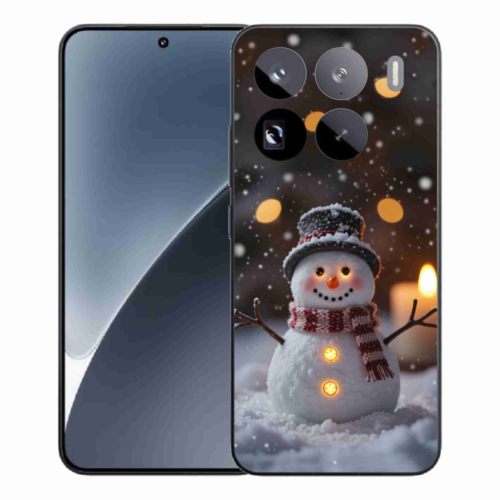 Gélový kryt mmCase na Xiaomi 15 Pro - veselý snehuliak