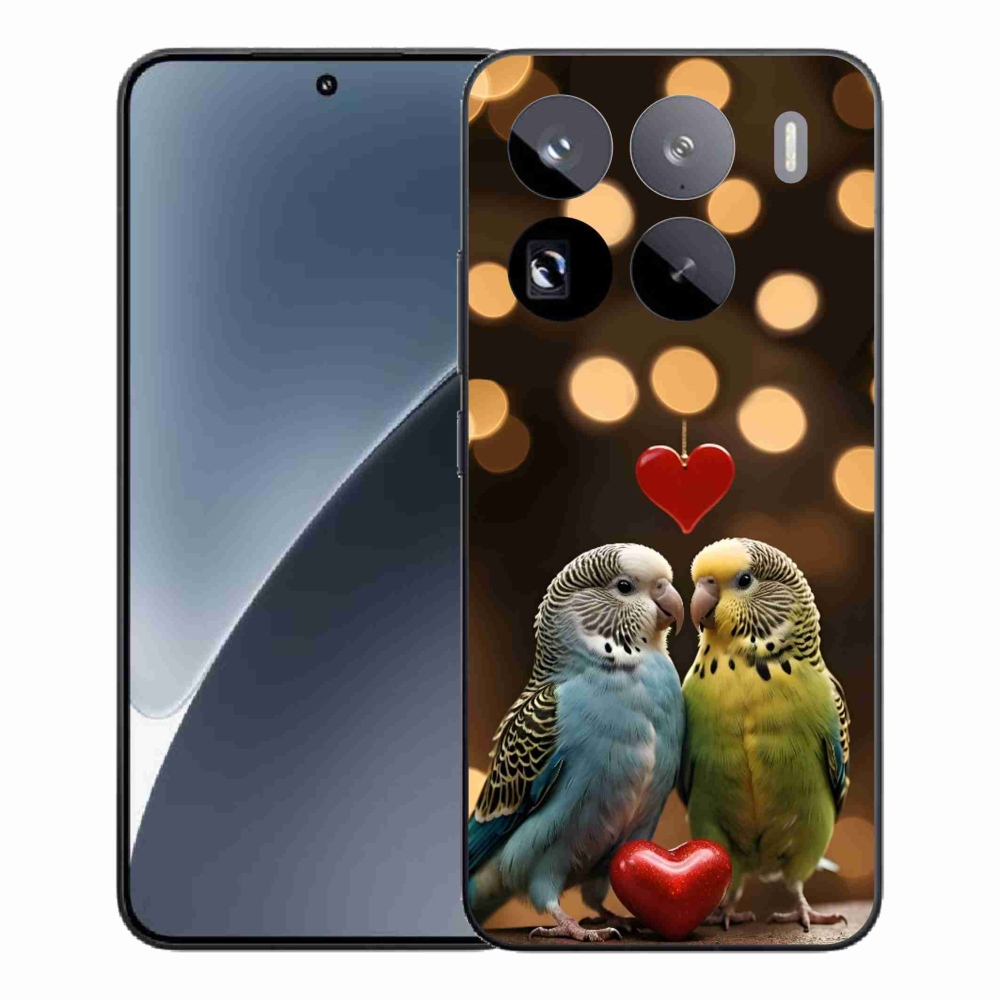 Gélový kryt mmCase na Xiaomi 15 Pro - zamilovaní papagáje