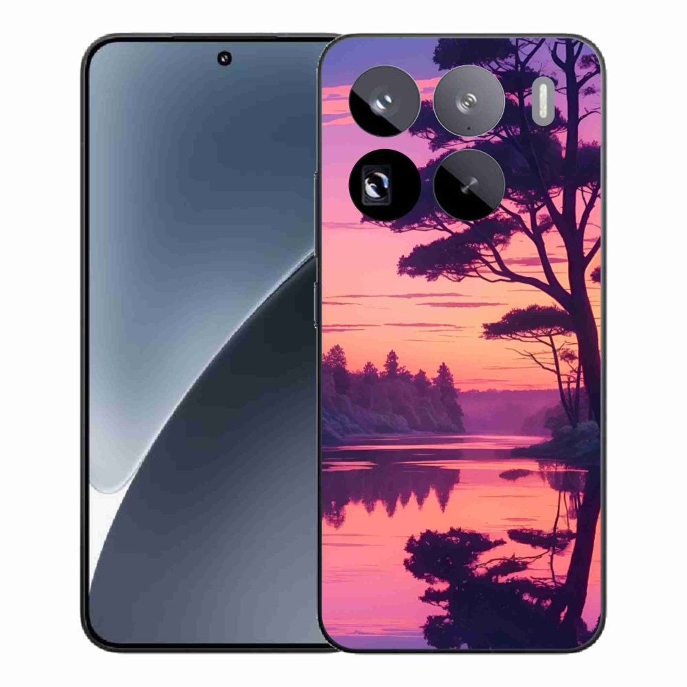 Gélový kryt mmCase na Xiaomi 15 Pro - západ slnka nad jazerom