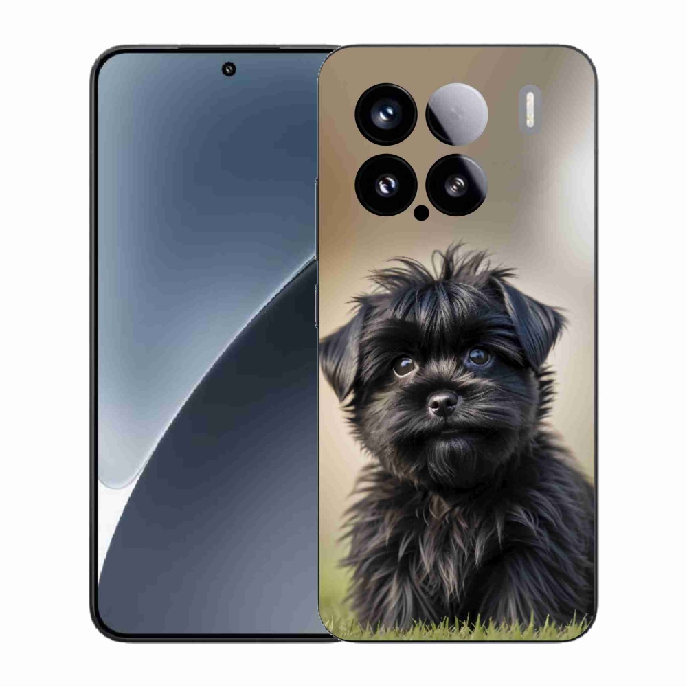 Gélový kryt mmCase na Xiaomi 15 - roztomilý čierny psík
