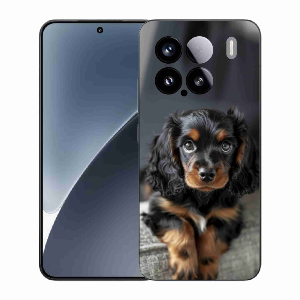 Gélový kryt mmCase na Xiaomi 15 - roztomilý dlhosrstý jazvečík