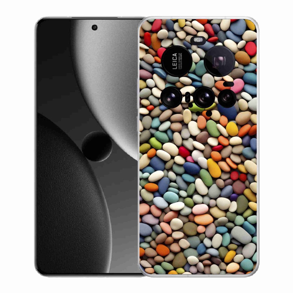 Gélový kryt mmCase na Xiaomi 15 Ultra - farebné kamienky 2