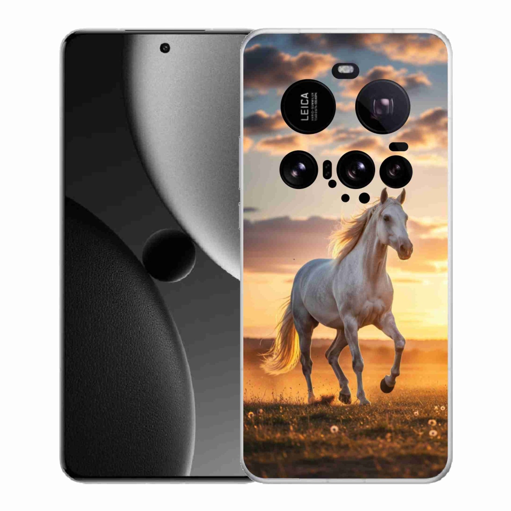 Gélový kryt mmCase na Xiaomi 15 Ultra - bežiaci biely kôň 2