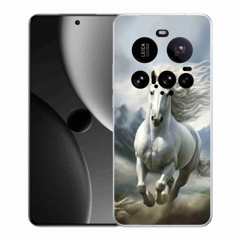 Gélový kryt mmCase na Xiaomi 15 Ultra - bežiaci biely kôň 3