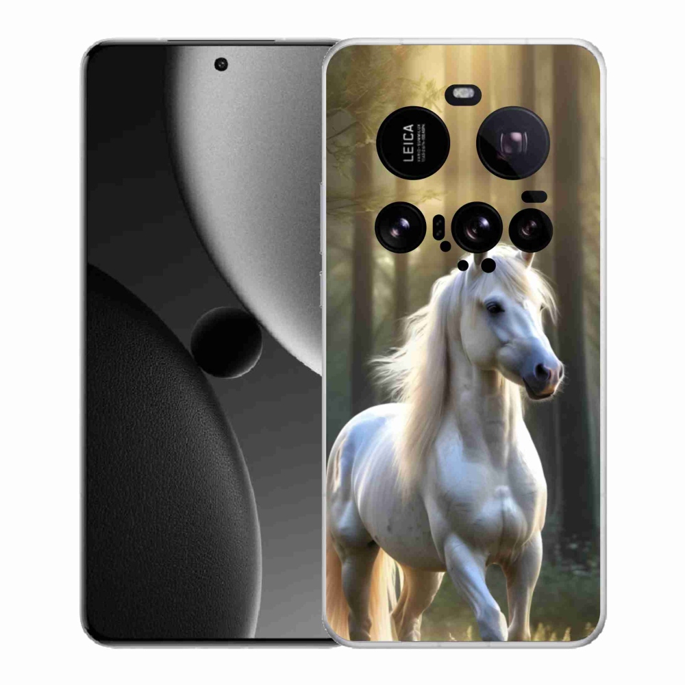 Gélový kryt mmCase na Xiaomi 15 Ultra - biely kôň 3