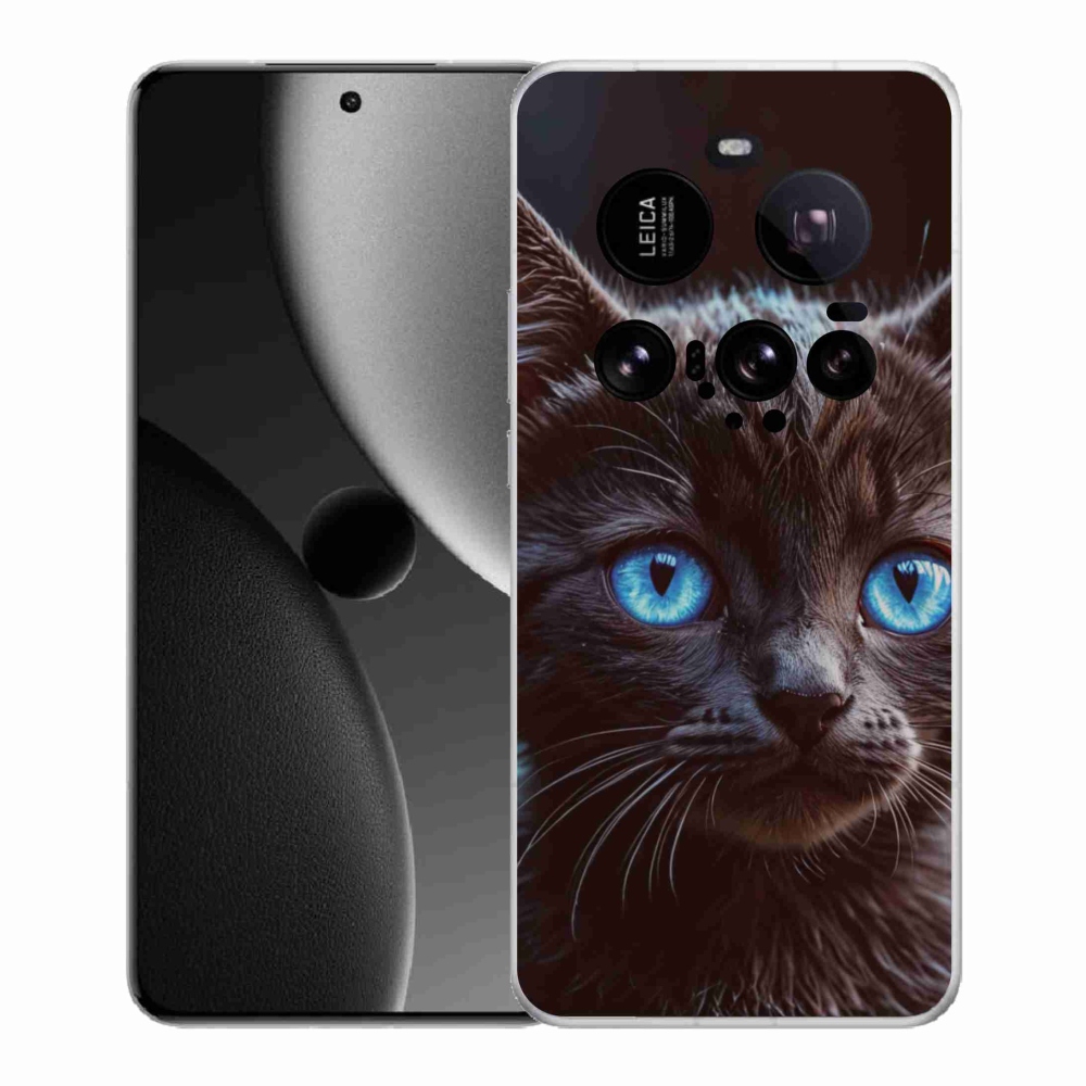 Gélový kryt mmCase na Xiaomi 15 Ultra - čierne mačiatko 2